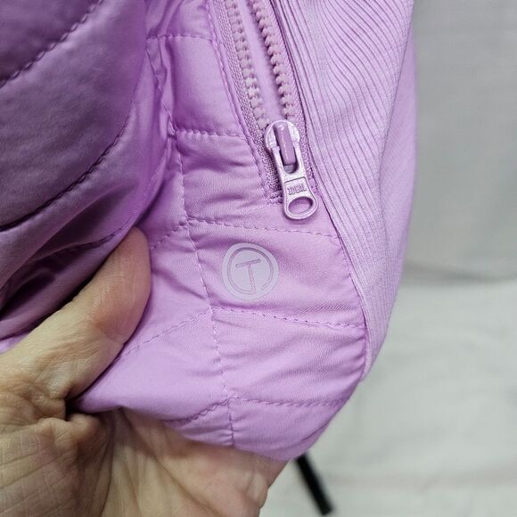 T by Talbots Periwinkle Lavender Purple Quilted Puffer Vest Size 1X - Picture 5 of 9